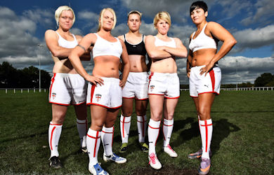 英国女子队得到完美的支持